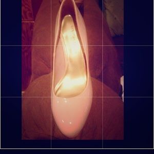 Soft pink stiletto heels